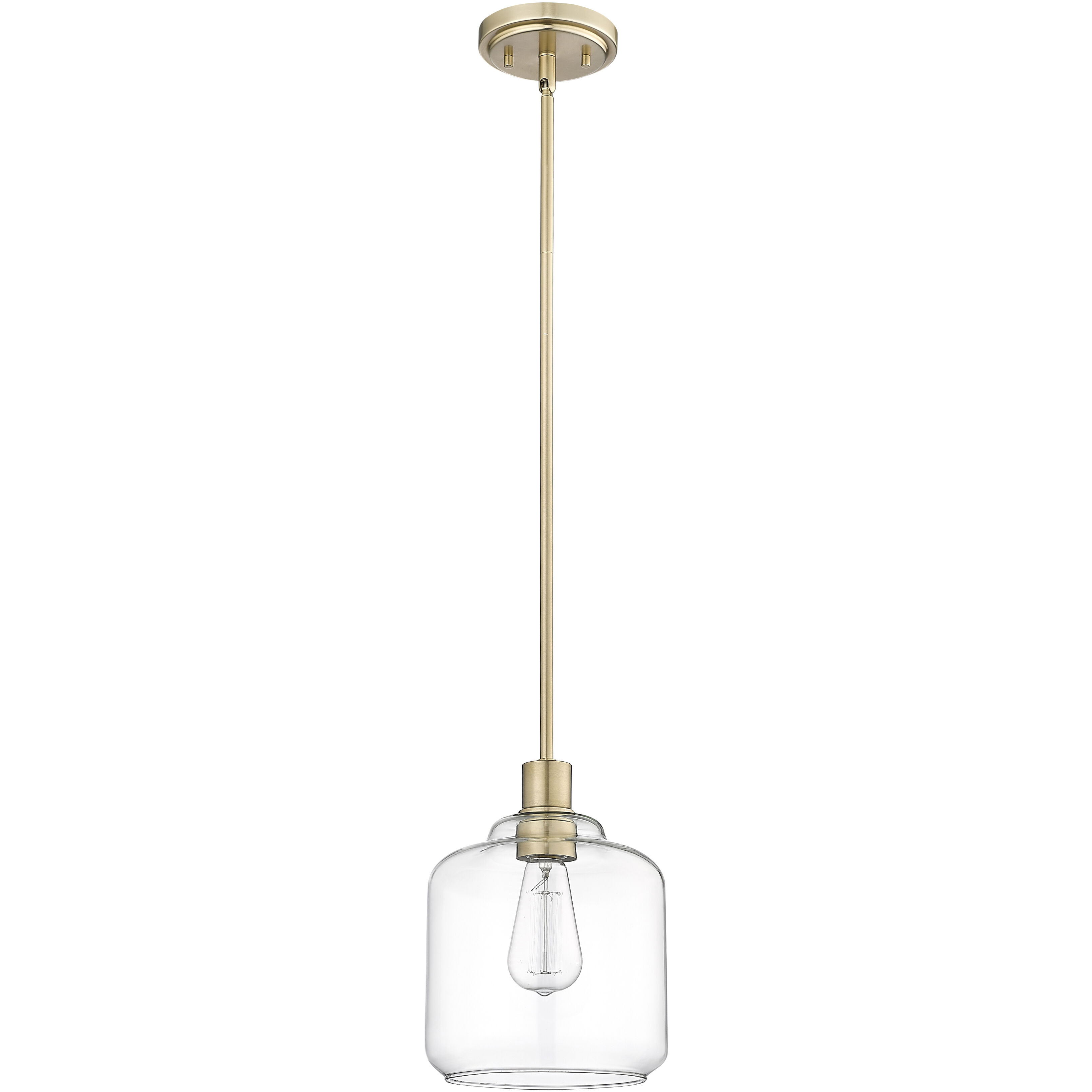 Asheville 1 Light 8 inch Modern Gold Mini Pendant Ceiling Light